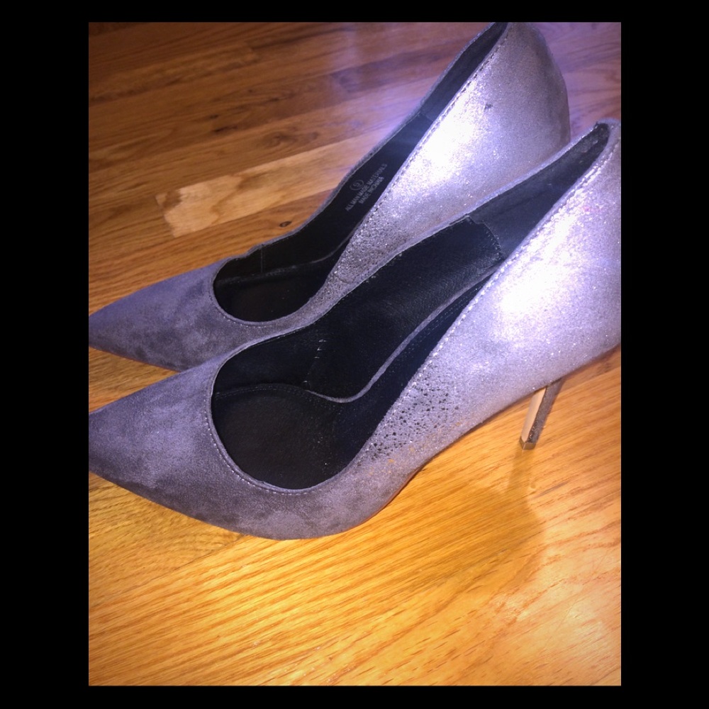 Silver/Gray Heels